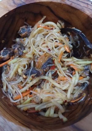Foto resep SomTum Salad ala chumnan Thailand/ Salad pepaya muda