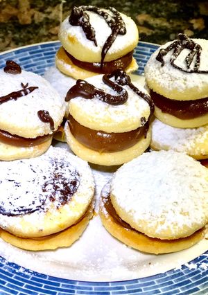Una foto de Alfajores con masa sablée