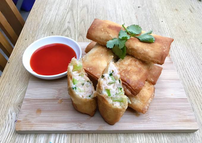 Bok Choy Prawn Spring Roll