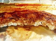 Una foto de costillas bbq soja