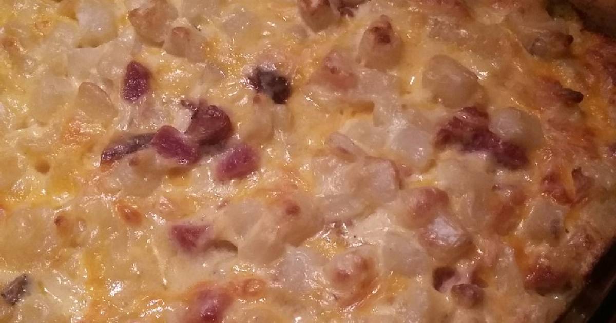 Cheesy Ham & Hashbrown Casserole Recipe by StephieCanCook - Cookpad