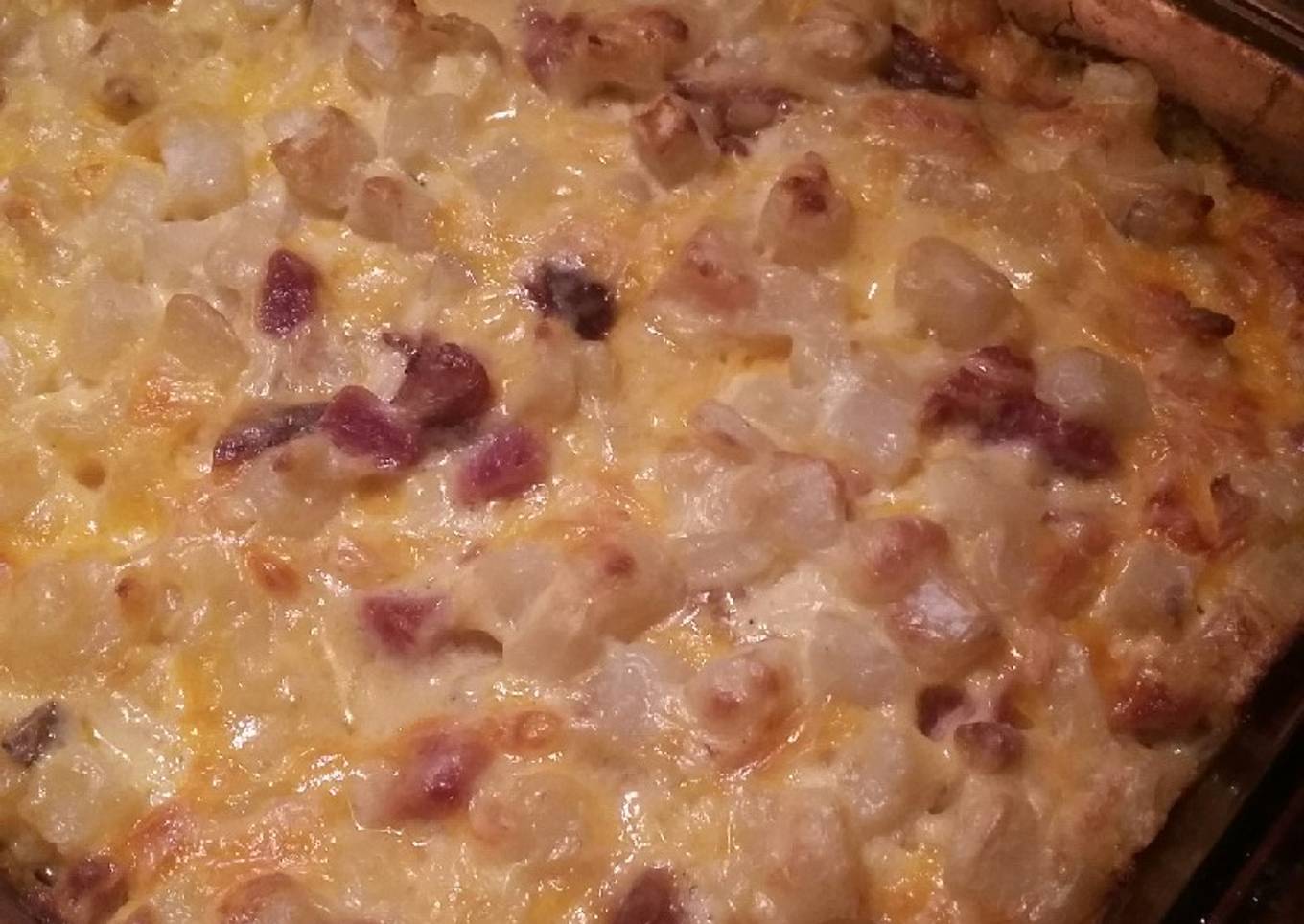 Cheesy Ham & Hashbrown Casserole
