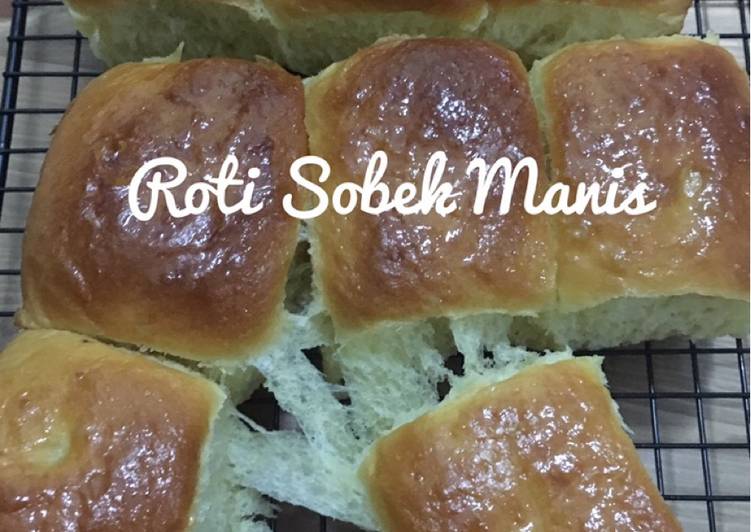 Resep Roti Sobek Manis dengan breadmaker, Sempurna