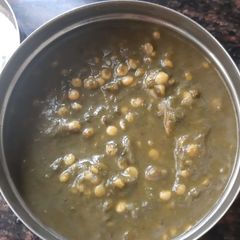 Palak and chana dal A picture of Palak and chana dal.
