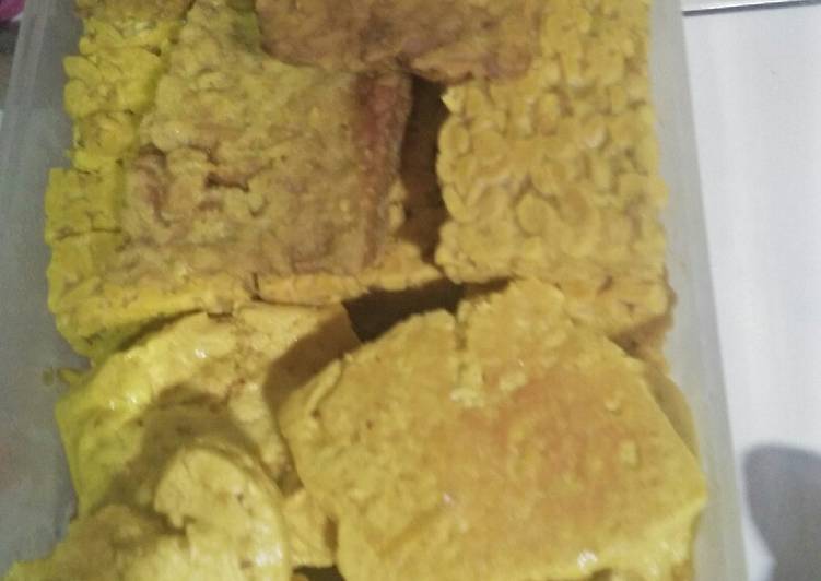 Tahu tempe ungkep