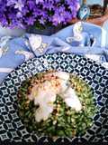Risotto alle ortiche, salsa di pecorino e nocciole