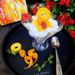 A picture of Mango creamy dessert.