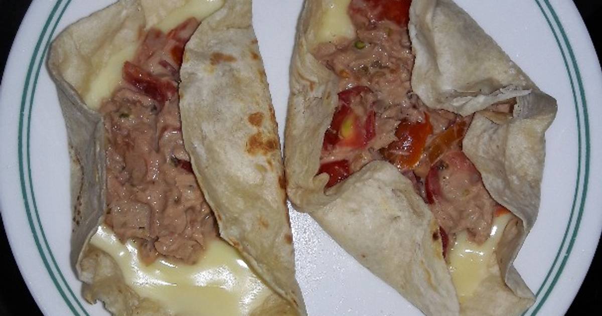 Tortillas rellenas de atún Receta de Baleria Giraldo Cookpad