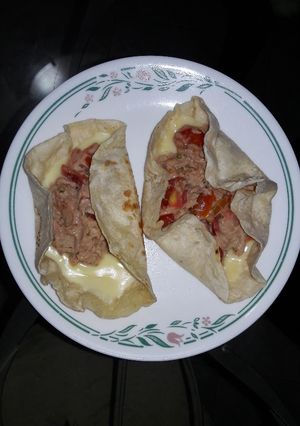 Una foto de Tortillas rellenas de atún