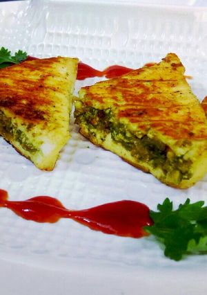 A picture of Grilled stuffed paneer.