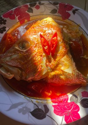 Foto resep Gule kepala ikan kakap ala nda'