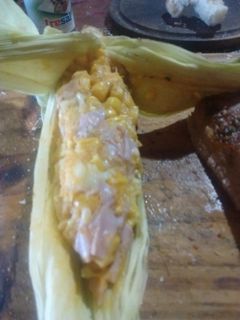 Una foto de Asado a la parrilla de chalas rellenas