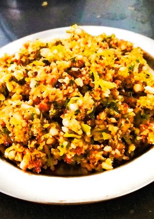 A picture of Spicy Techa. (green chilli chutney).