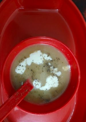 A picture of Healthy kalachana Apple soup.