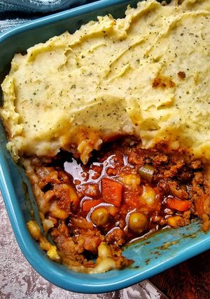 A picture of Keema Cottage Pie.