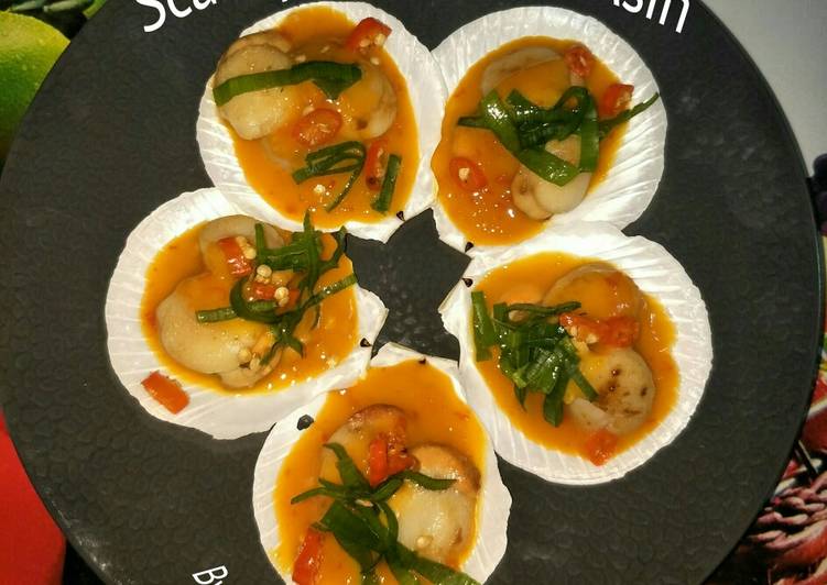 Scallop Saos Telur Asin