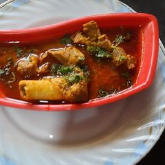 Jatretil mutton gravy masala (jatra food) A picture of Jatretil mutton gravy masala (jatra food).