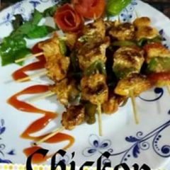 A picture of Chicken shashlik.