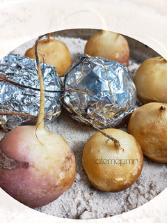 عکسی از دستور شلغم تنوری