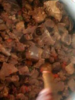 A picture of Fried beef.