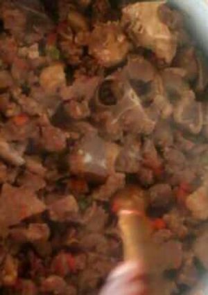 A picture of Fried beef.