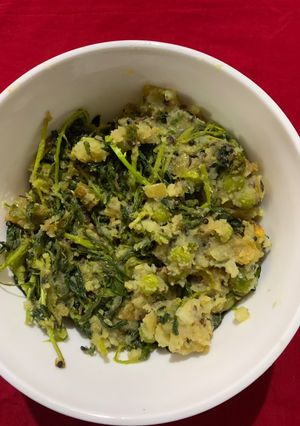 A picture of Aloo methi sabji.
