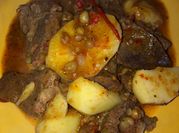 Una foto de bife de cuadril