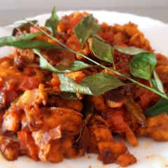A picture of Prawns Coconut Recipe Prawns Thengakoth Coconut slices ularth.