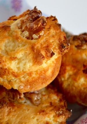A picture of Yoghurt, Honey & Walnut Muffins.