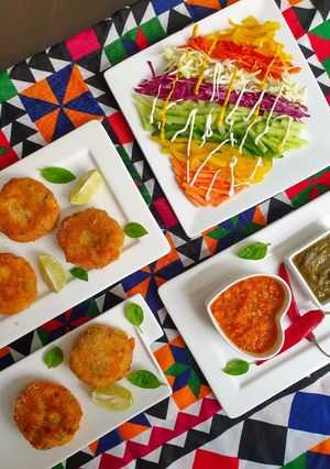 A picture of Potato Cutlet or Aloo Tikki.
