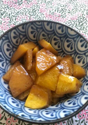 A picture of Braised swede - can be vegan.