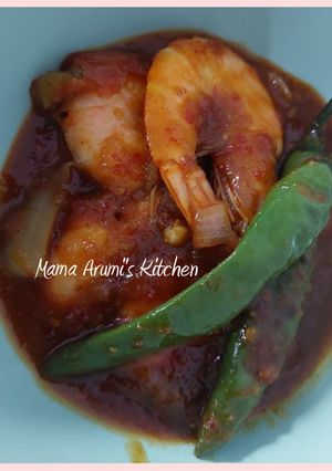 Foto resep Udang Saos Tiram Pedas Cabe Ijo