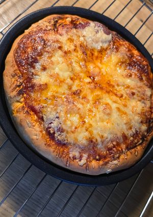 Air fryer-pizza recept fotója