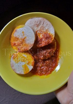 A picture of Baked/Roasted yam without oven.