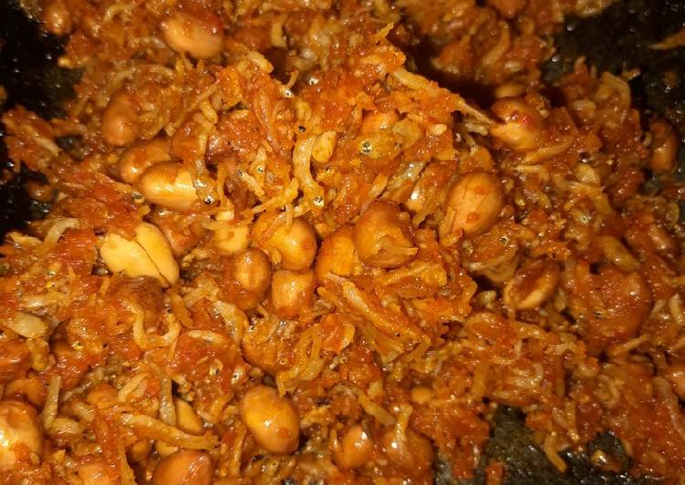 Resep Balado Teri Kacang Renyah | Langkah Membuat Balado Teri Kacang Renyah Yang Lezat