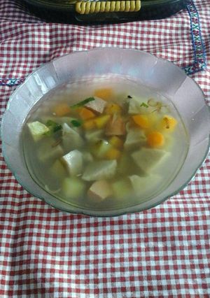 Foto resep Sop bakso sosis