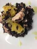 Riso Venere con salmone e arance