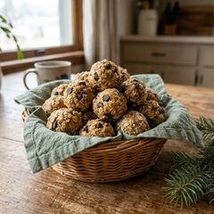 A picture of Ewok Energy Bites (No-Bake Oat Peanut Butter Balls).