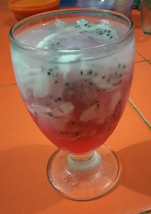 Foto resep Es kelapa putih merah
