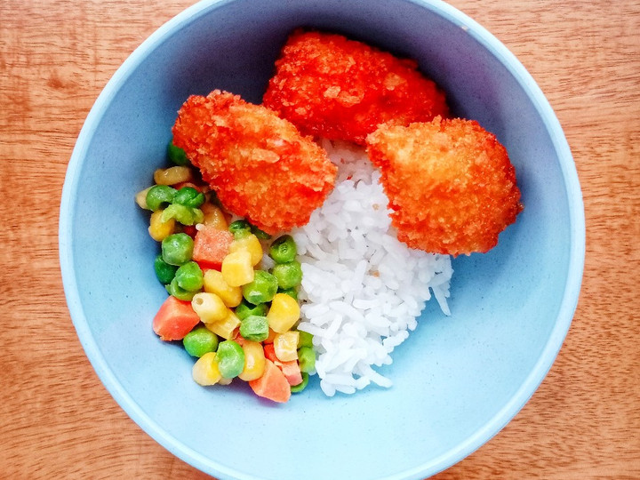 Cara Gampang Menyiapkan Day. 291 Nugget Ayam dan Tumis Sayuran (15 month+), Lezat Sekali