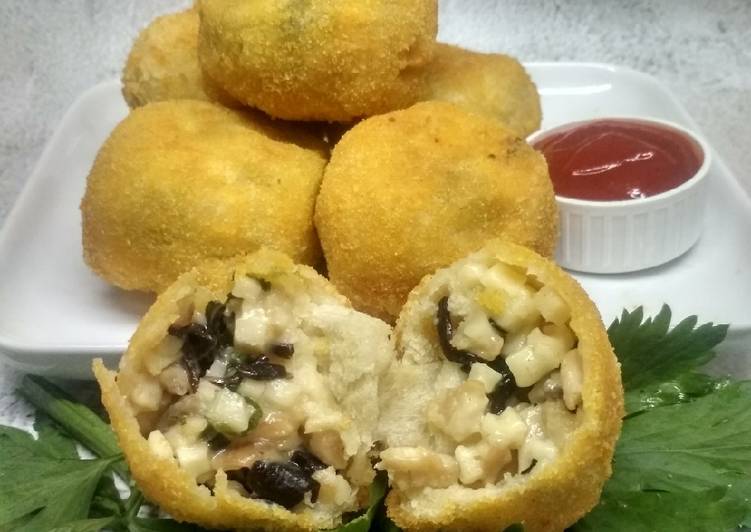 Resep masakan Bread Balls Chicken Mayo | Resep Membuat Bread Balls Chicken Mayo Yang Enak dan Simpel