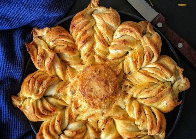 Recipe of Super Quick Homemade Herb and Cheese Star Bread