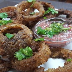 A picture of Super Crispy Onion Rings👌 #stayhome.