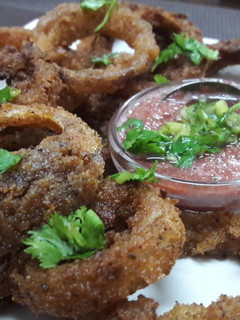 A picture of Super Crispy Onion Rings👌 #stayhome.