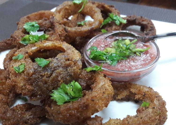 Step-by-Step Guide to Prepare Perfect Super Crispy Onion Rings👌 #stayhome