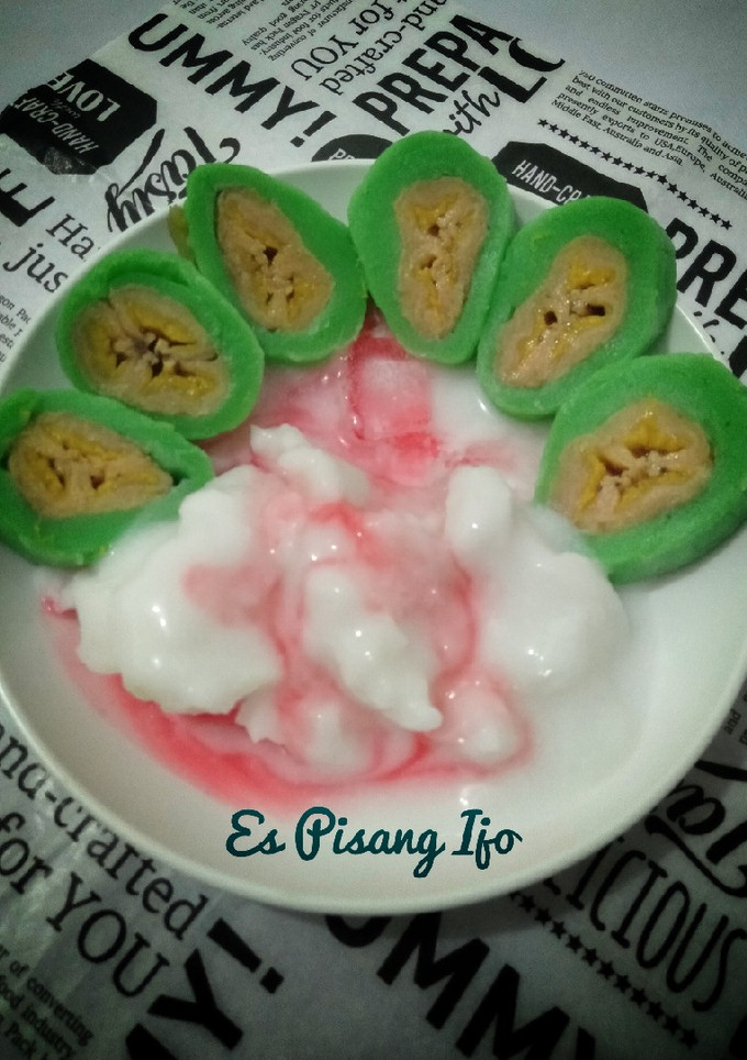 Foto resep Es Pisang Ijo Khas Makasar