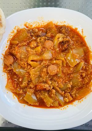 Lecsó bográcsban recept fotója