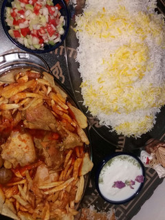 عکسی از دستور خورشت قیمه با مرغ