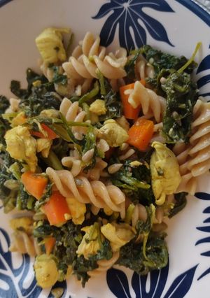Foto di Fusilli con pollo,carote e cime di rapa 💕