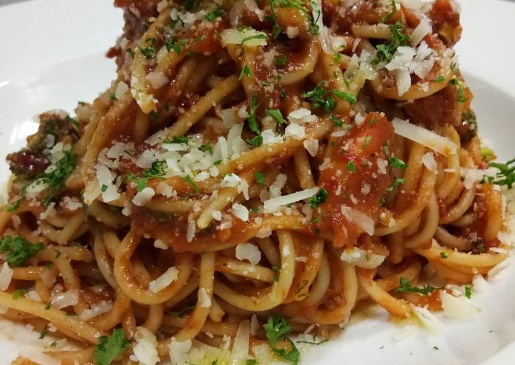 Simple Way to Prepare Homemade Spaghetti merinara